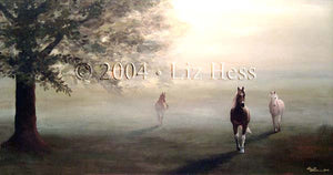 "Equestrian Morning" Notecard - Liz Hess Collection