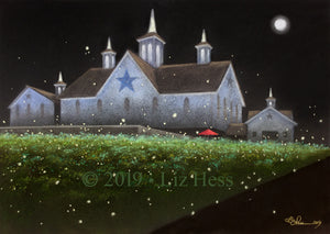"Fireflies at The Star Barn" Print - Liz Hess Collection