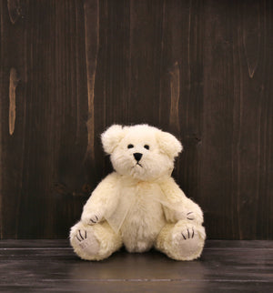 Ditz Jointed Stuffed Bear (7") - Ivory