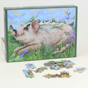"Wish Upon a Star Barn" Puzzle - Painting by Terri Palmer