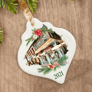 2021 Porcelain Christmas Ornament - the National Christmas Center