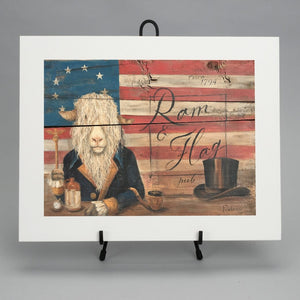 "Ram & Flag" Print by Terri Palmer